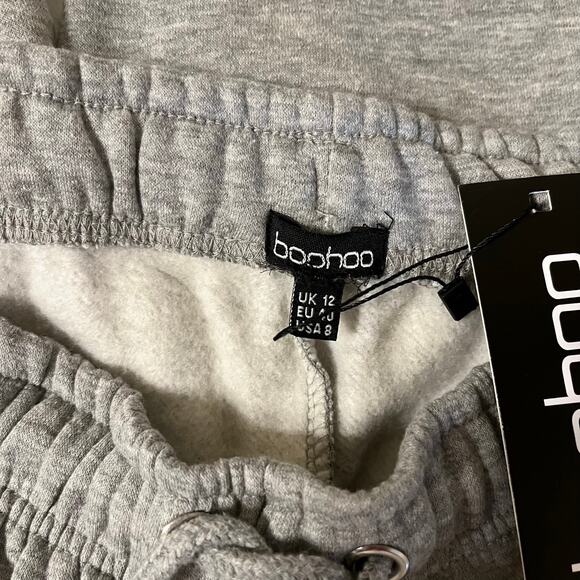 BooHoo Women's Basic Regular Fit Joggers in Grey Marl Size 8 - Picture 5 of 7